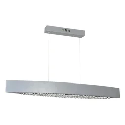 Shop Srebrna lampa wisząca łezka z kryształkami ML016 BOCCA | Kaja Żyrandole Nowoczesne