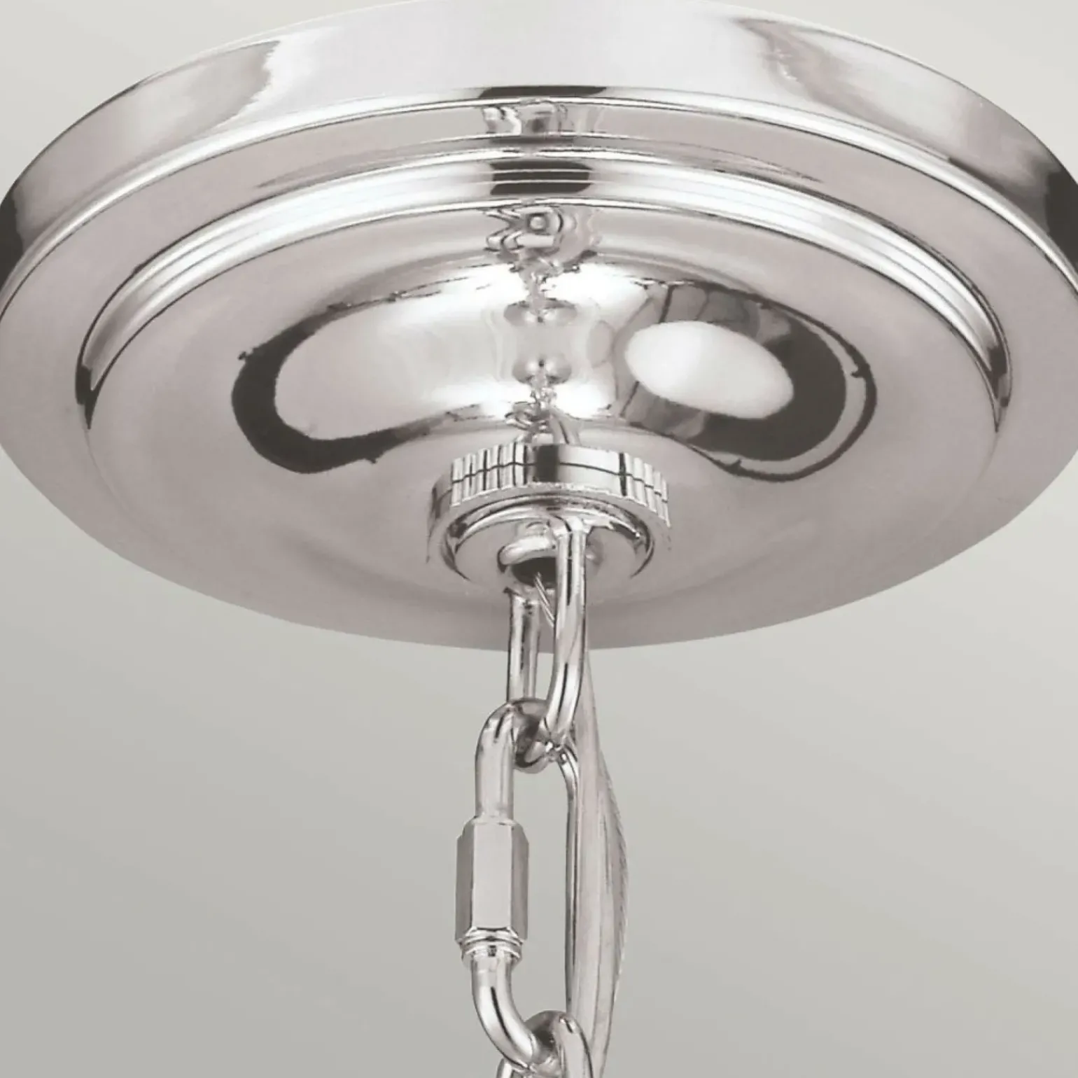 Hot Srebrna lampa wisząca, klasyczna FE-HOUNSLOW-P-PN z serii HOUNSLOW Żyrandole Nowoczesne