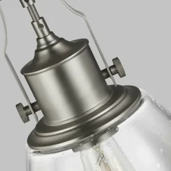 Sklep Kaja Srebrna lampa wisząca, pojedyncza FE-HOBSON-P-M-SN z serii HOBSON