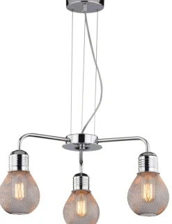 Sklep Kaja Srebrna lampa z drucianymi kloszami 33-58539 GLIVA | Kaja Oświetlenie