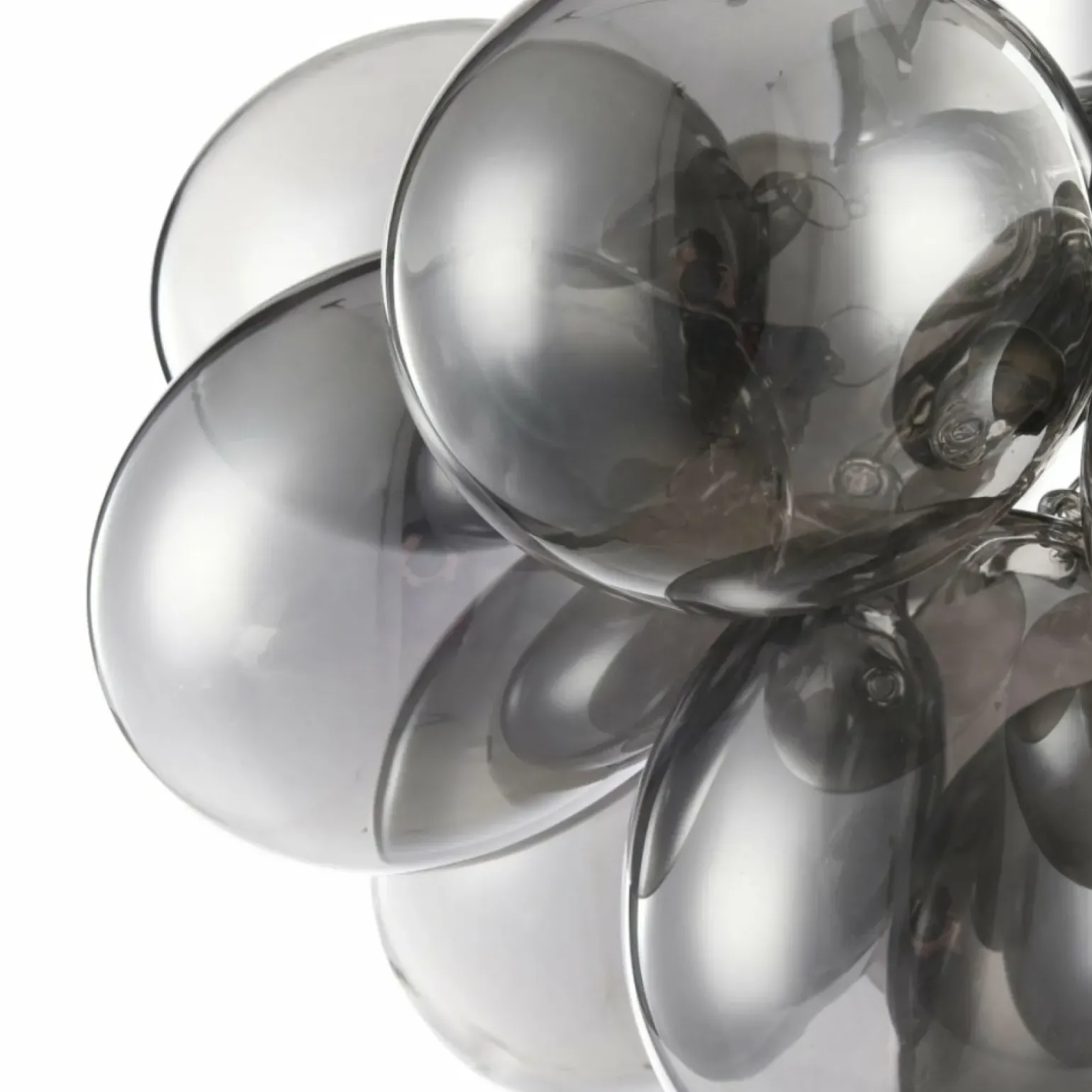 Sklep Kaja Srebrna lampa z dymionymi kloszami MOD112-04-N BALBO | Kaja