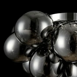 Sklep Kaja Srebrna lampa z dymionymi kloszami MOD112-04-N BALBO | Kaja