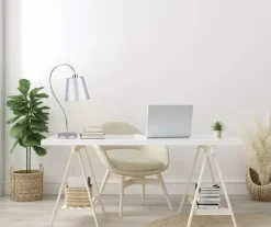 Sklep Kaja Srebrna lampka stołowa na szafkę nocną 41-70760 LUK | Kaja Oświetlenie