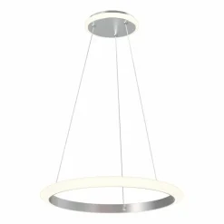 Discount Srebrna, ledowa lampa wisząca do salonu ZM 11677 NEWA| Kaja Żyrandole Nowoczesne