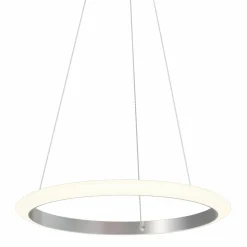 Discount Srebrna, ledowa lampa wisząca do salonu ZM 11677 NEWA| Kaja Żyrandole Nowoczesne