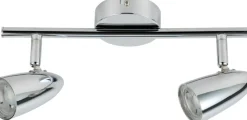 Sklep Kaja Srebrna listwa sufitowa z reflektorami 92-49575 LIBERTY | Kaja