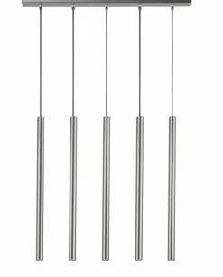 Discount Srebrna listwa ze smukłymi tubami G9 SIG 33618 SOPEL | Kaja Żyrandole Nowoczesne