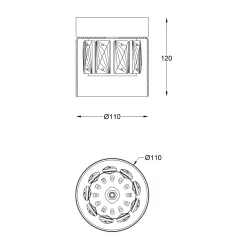 Sklep Kaja Srebrna oprawa z kryształkiem C0389-01A-F4AC GEM| Kaja Oświetlenie
