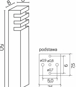 Sklep Kaja Srebrna, prosta lampa stojąca, na żarówkę E27 RADO 2 AL z serii RADO | Kaja Oświ