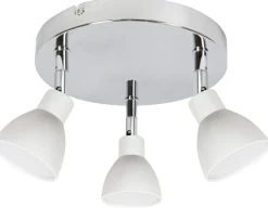 Sklep Kaja Srebrno-biała lampa sufitowa ze spotami 98-67678 ROY | Kaja