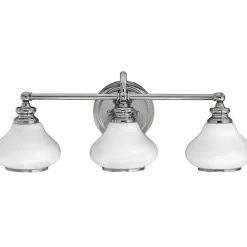 Sklep Kaja Srebrny kinkiet na trzy żarówki HK-AINSLEY3-BATH z serii AINSLEY