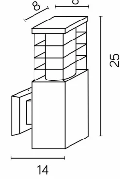 Sklep Kaja kinkiet o nowoczesnym wyglądzie RADO II K AL z serii RADO II | Kaja Oświ