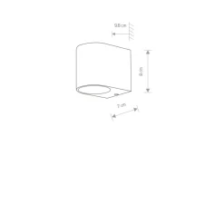 Sklep Kaja kinkiet zewnętrzny, ochrona IP54 9516 | Kaja Oświetlenie