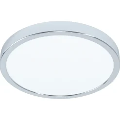 Sklep Kaja Srebrny, okrągły plafon LED ⌀28,5cm 3000K 99266 FUEVA | Kaja