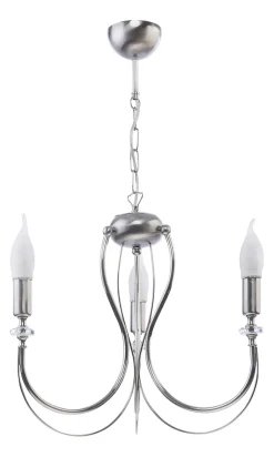 Sklep Kaja Srebrny, potrójny świecznik wiszący JUP 1687 MELANI | Kaja Oświetlenie