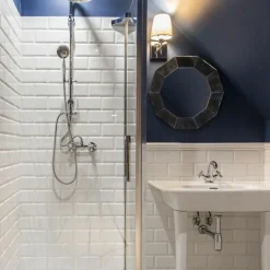 Sklep Kaja Srebrny reflektor ścienny z abażurem LP-5031/1W WH BALI | Kaja