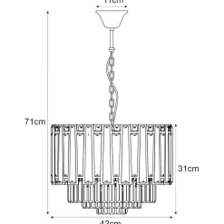 Flash Sale żyrandol rozpraszający światło K-8178 | Kaja Oświetlenie Żyrandole Nowoczesne