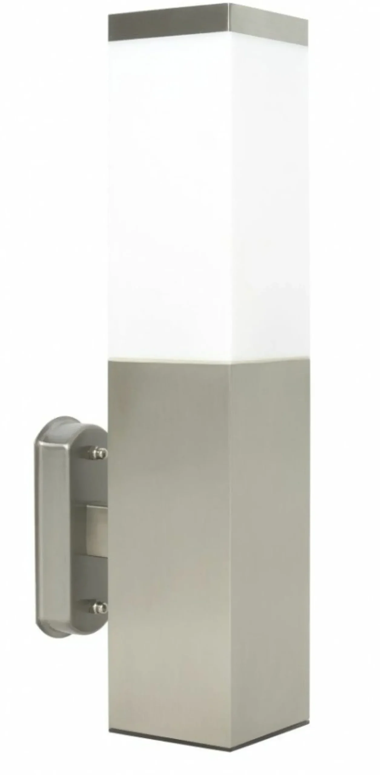 Sklep Kaja Stalowy kinkiet elewacyjny, nad podjazd SS802-A z serii INOX KWADRAT | Kaja Oświ