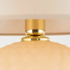 Sklep Kaja Stylowa, beżowo-złota lampka nocna glamour TK 5591 z serii SANTANA