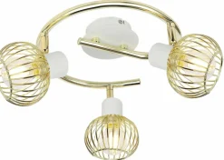 Best Sale Stylowa, biało-złota lampa sufitowa 98-61829 OSLO | Kaja Oświetlenie Żyrandole Nowoczesne