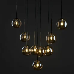 Cheap Stylowa, brązowa lampa wisząca do salonu TK 6149 ESTERA BROWN | Kaja Żyrandole Nowoczesne