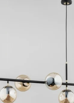 Best Sale Stylowa, czarno-złota lampa wisząca, 4 klosze AL 63039 | Kaja Żyrandole Nowoczesne