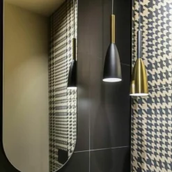 Cheap Stylowa czarno-złota lampa wisząca LP-181/1P GD SOLIN | Kaja Żyrandole Nowoczesne