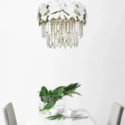 Outlet Stylowa, kryształowa lampa wisząca P0506-05A-F4AC QUASAR | Kaja Żyrandole Nowoczesne