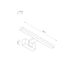 Sklep Kaja Stylowa lampa ścienna nad lustro 40cm 3000K 10672 CEZANNE LED | Kaja