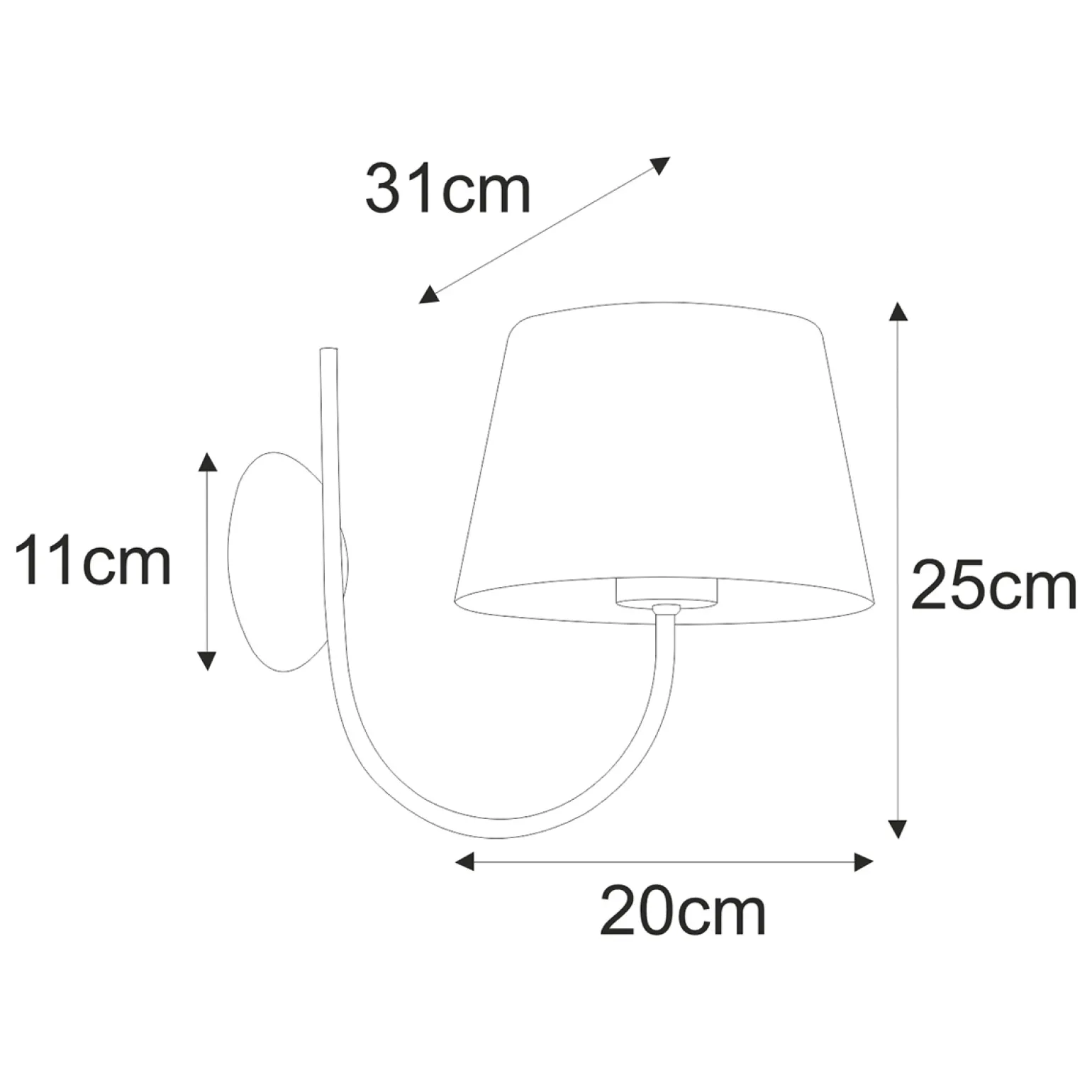 Sklep Kaja Stylowa lampa ścienna z czarno-złotym abażurem K-4337 | Kaja