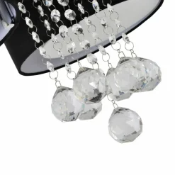 Sale Stylowa lampa do sypialni glamour LP-991/3C BK GAMBELA | Kaja Żyrandole Nowoczesne