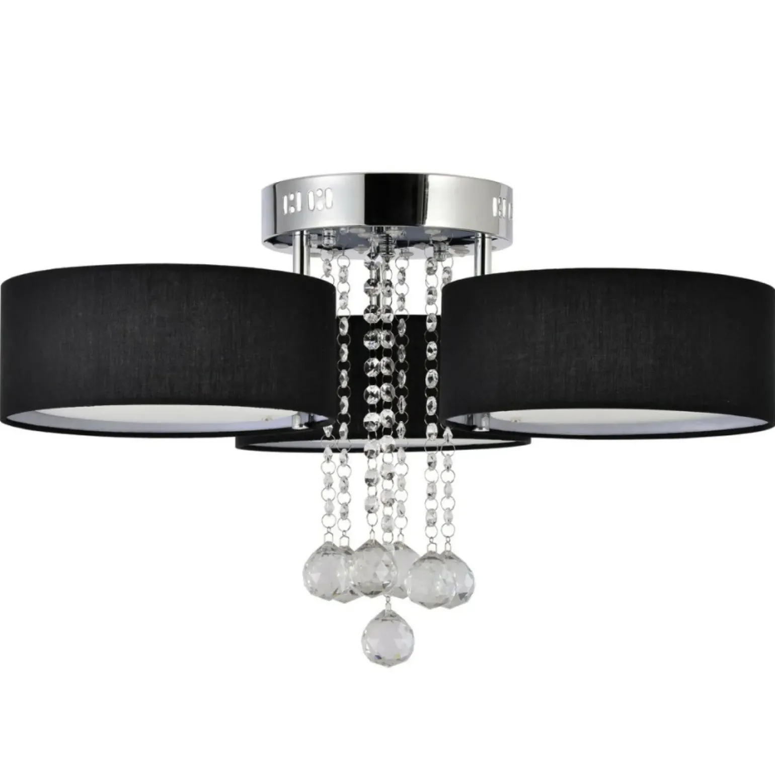 Sale Stylowa lampa do sypialni glamour LP-991/3C BK GAMBELA | Kaja Żyrandole Nowoczesne