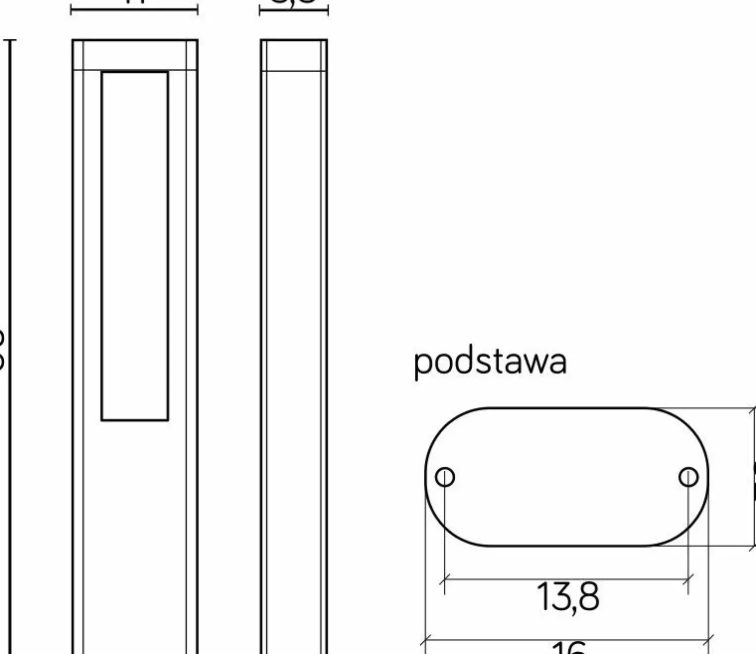 Sklep Kaja Stylowa lampa ogrodowa, dwukierunkowa GL15403 z serii EVO | Kaja Oświetlenie