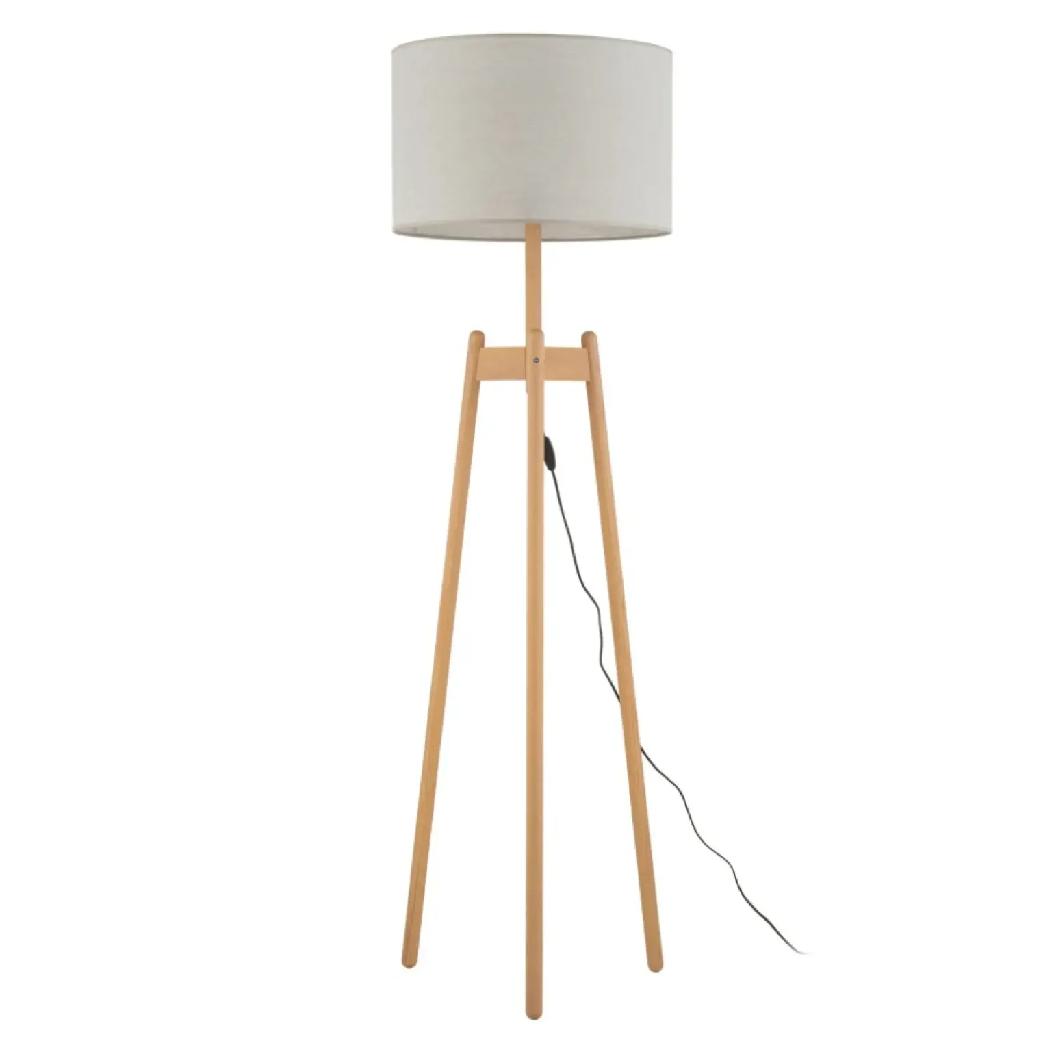 Sklep Kaja Stylowa lampa podłogowa na drewnianych nogach TK 5423 z serii PEREZ