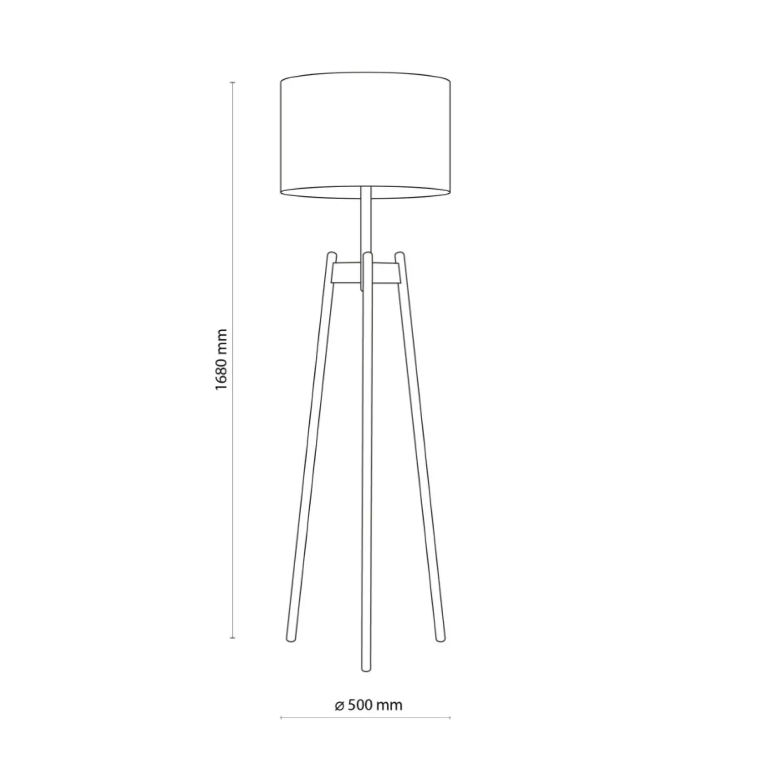Sklep Kaja Stylowa lampa podłogowa na drewnianych nogach TK 5423 z serii PEREZ