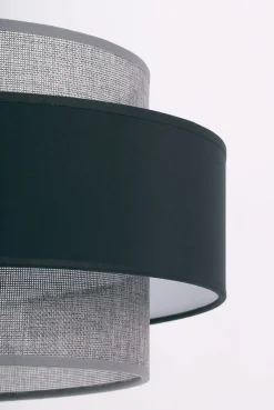 Sklep Kaja Stylowa lampa podłogowa w kolorze czarno-szarym K-5175 z serii ETELA