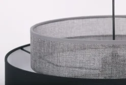 Sklep Kaja Stylowa lampa podłogowa w kolorze czarno-szarym K-5175 z serii ETELA