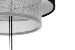 Sklep Kaja Stylowa lampa podłogowa w kolorze czarno-szarym K-5175 z serii ETELA