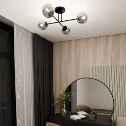 Outlet Stylowa lampa sufitowa do loftowego salonu 1245/4 z serii ROMA | Kaja Żyrandole Nowoczesne