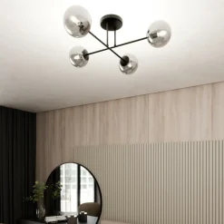 Outlet Stylowa lampa sufitowa do loftowego salonu 1245/4 z serii ROMA | Kaja Żyrandole Nowoczesne