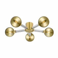 Hot Stylowa lampa sufitowa w złotym kolorze C0583-05C-2GHF MIDA | Kaja Żyrandole Nowoczesne