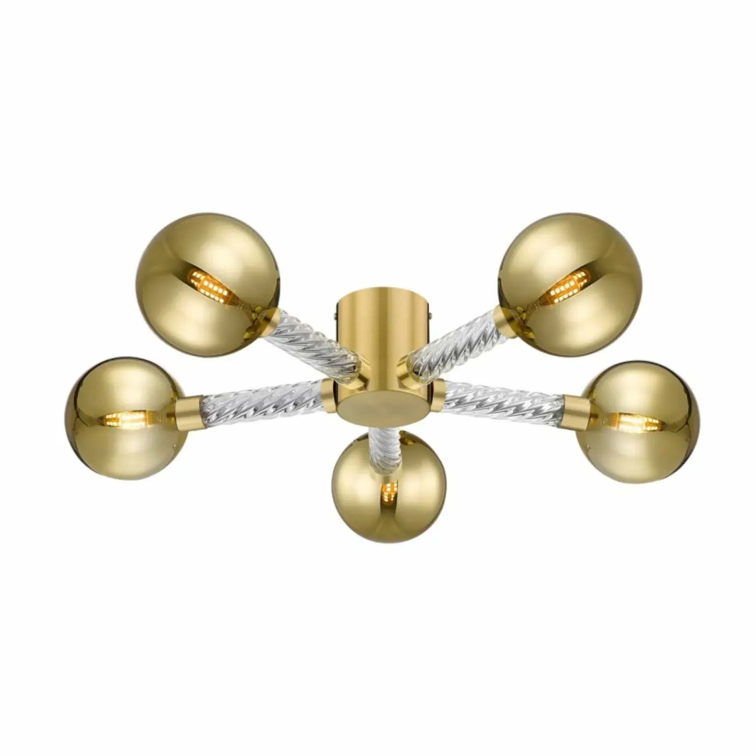 Hot Stylowa lampa sufitowa w złotym kolorze C0583-05C-2GHF MIDA | Kaja Żyrandole Nowoczesne