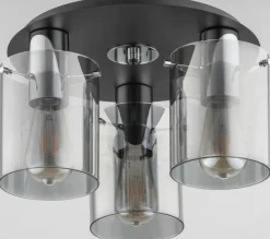 Sklep Kaja Stylowa lampa sufitowa z 3 szklanymi kloszami AL 62195 | Kaja