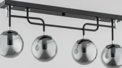 Store Stylowa lampa sufitowa z grafitowymi kloszami AL 63027 | Kaja Żyrandole Nowoczesne