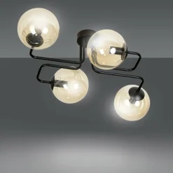 Online Stylowa lampa sufitowa z 4 miodowymi kloszami 833/4 | Kaja Oświetlenie Żyrandole Nowoczesne