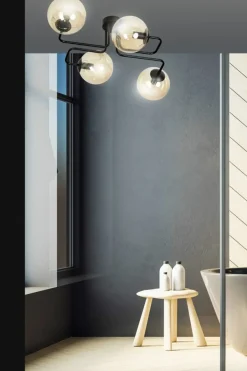 Online Stylowa lampa sufitowa z 4 miodowymi kloszami 833/4 | Kaja Oświetlenie Żyrandole Nowoczesne