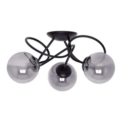 Flash Sale Stylowa lampa sufitowa z grafitowymi kloszami K-5116 z serii RUBI Żyrandole Nowoczesne
