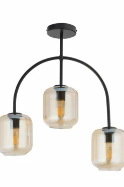 Cheap Stylowa lampa sufitowa z bursztynowymi kloszami SIG 32244 - SHINE Żyrandole Nowoczesne