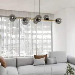 Store Stylowa lampa wisząca do jadalni, nad stół 1237/6 z serii GRAVITY Żyrandole Nowoczesne