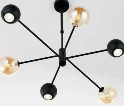 Store Stylowa lampa wisząca do sypialni JUP 1993 MO6 CZ BU MOKA | Kaja Żyrandole Nowoczesne